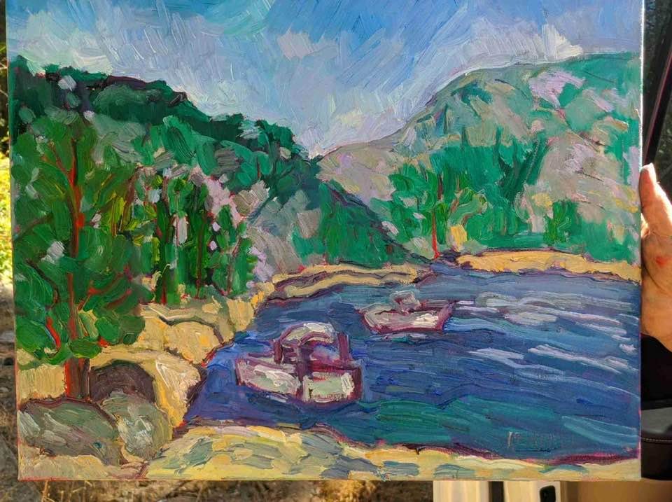 Here is a painting I made last week at Pinecrest