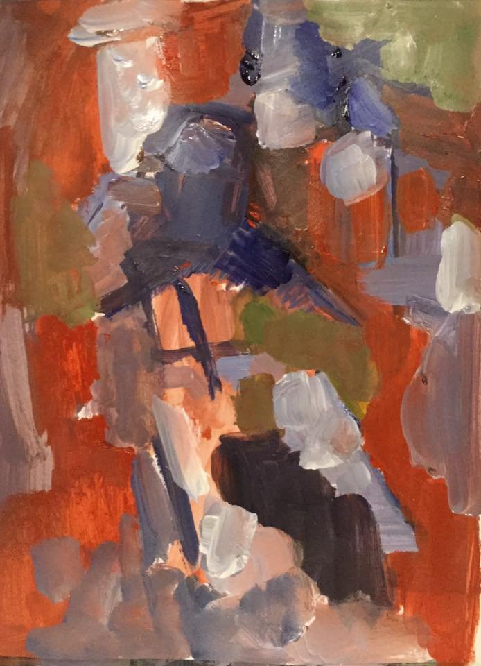 Experimenting in paper Abstract acrylic