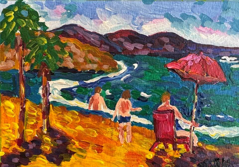 Here is the postcard I made for the LPAPA auction. It is