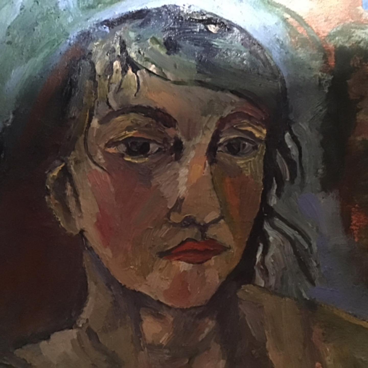 More progress on this self portrait