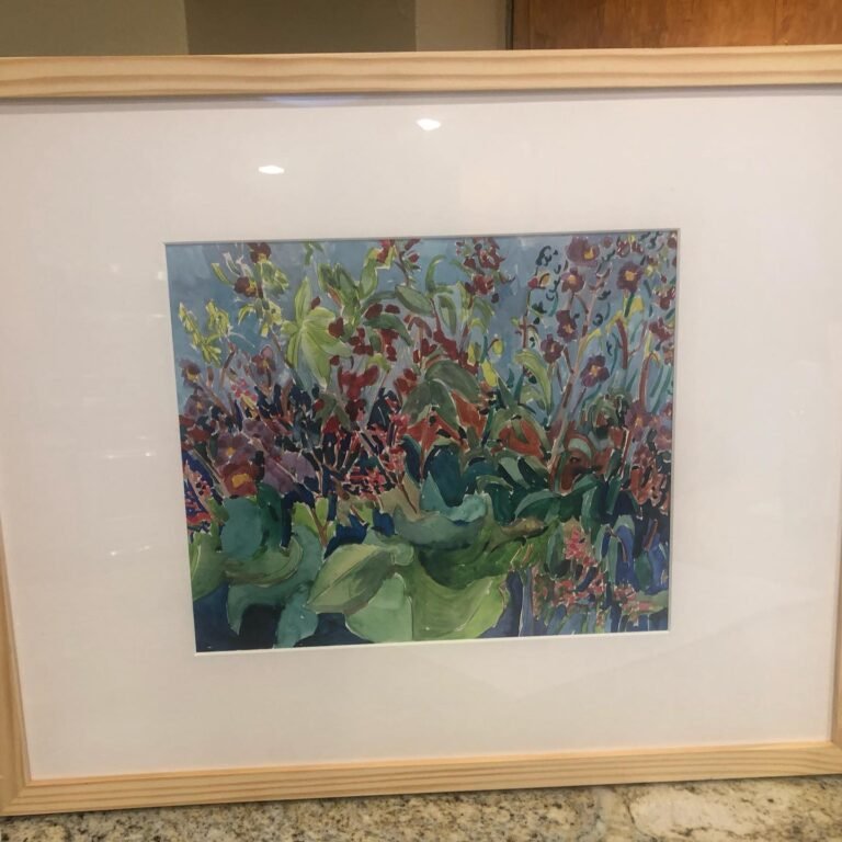 Thanks John Buckingham for buying this little watercolor - a garden in France.