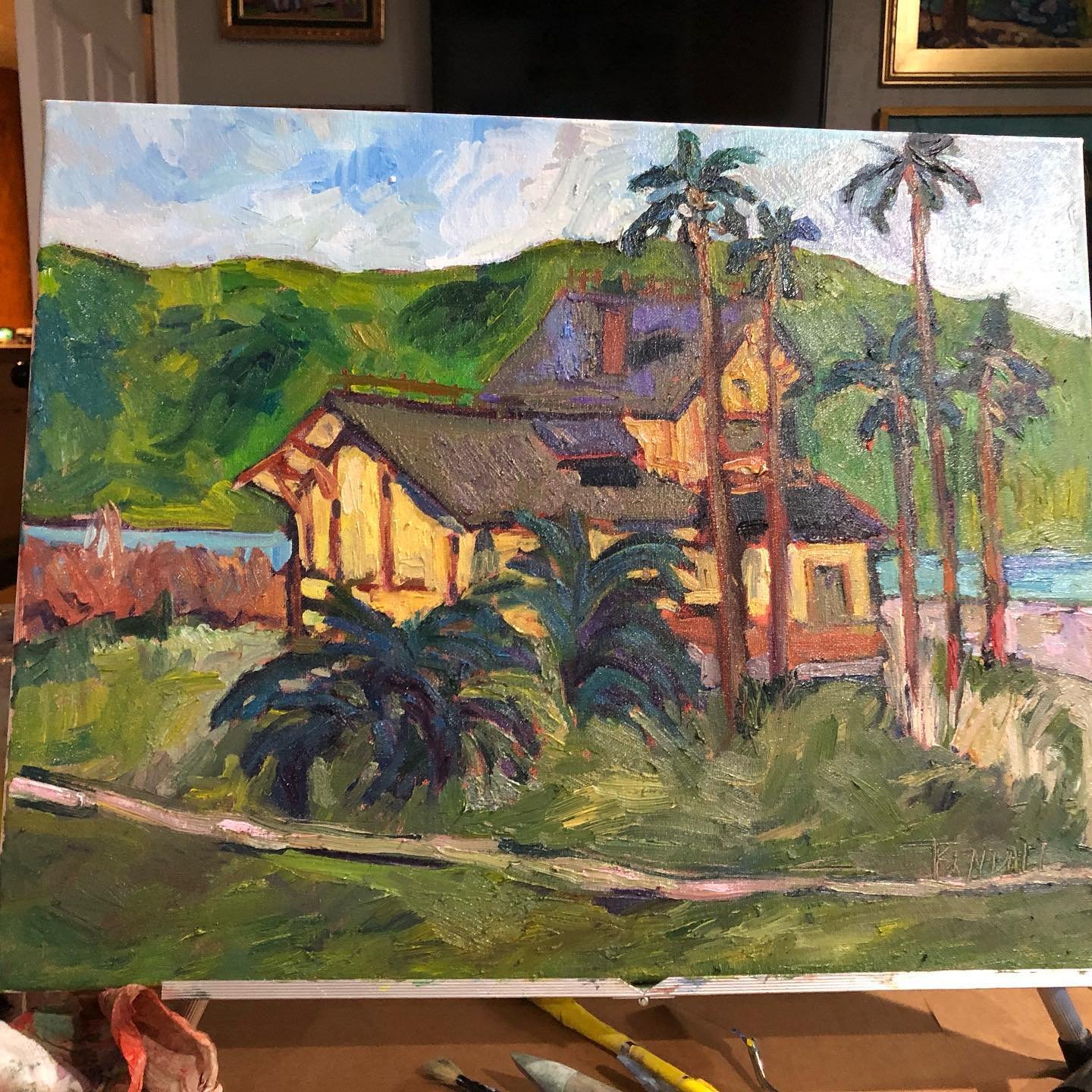 Painted with my buddy Maria yesterday in Benicia. Thanks Maria! This is what I …