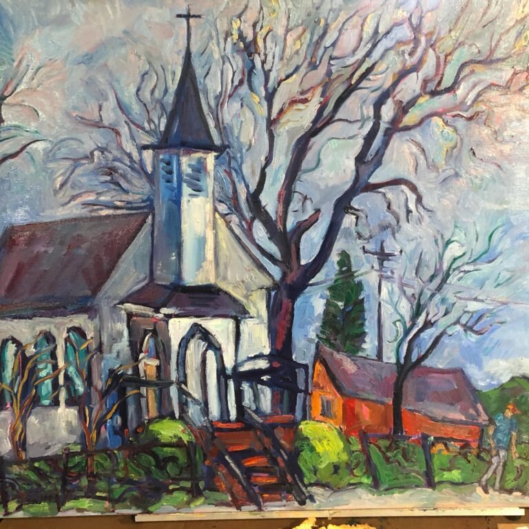 Saint Joseph’s Mission in Tuolumne City. High noon film location. Almost done